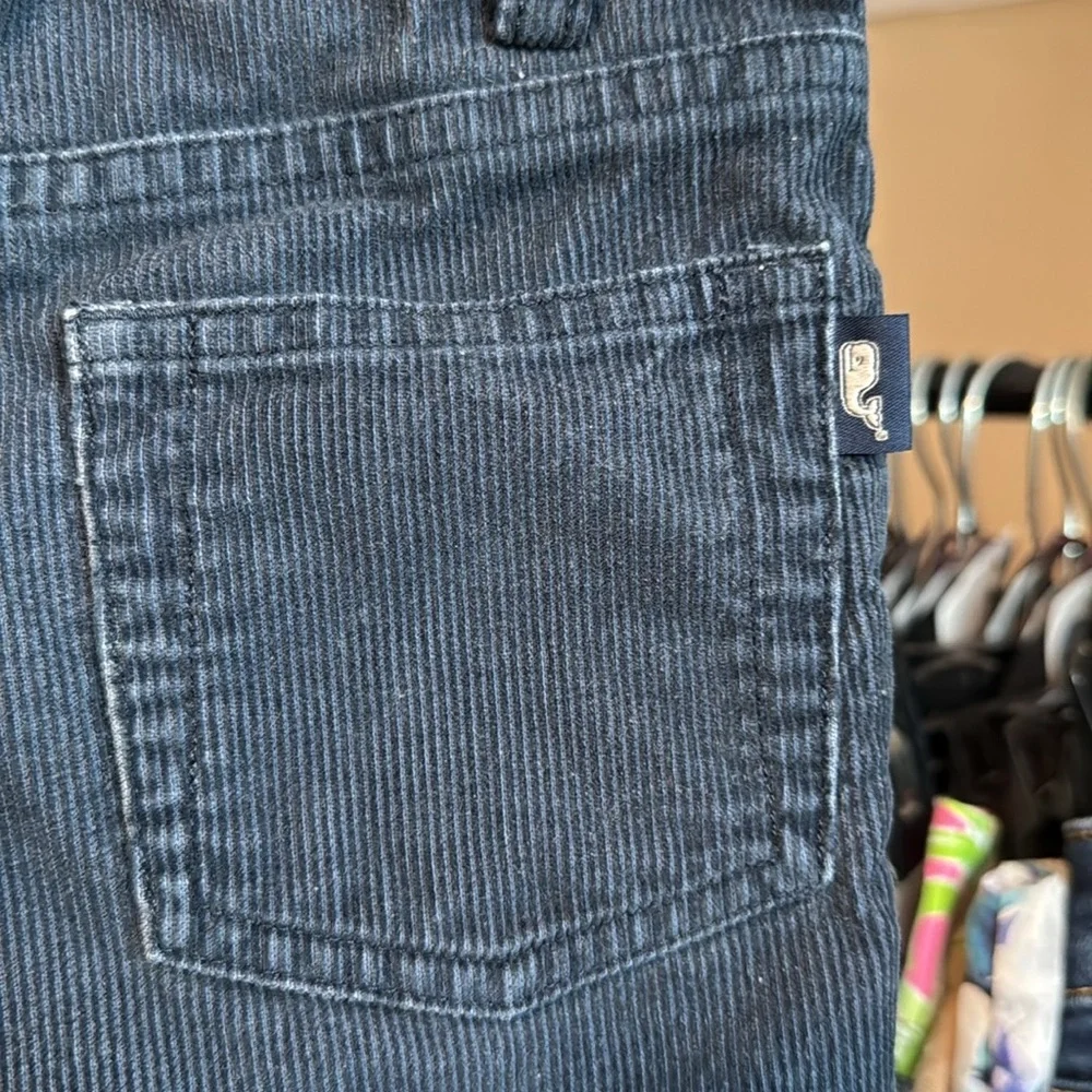 Vineyard Vines Corduroy Boot Cut Wide Leg Pants Boys Sz 5 Navy Blue